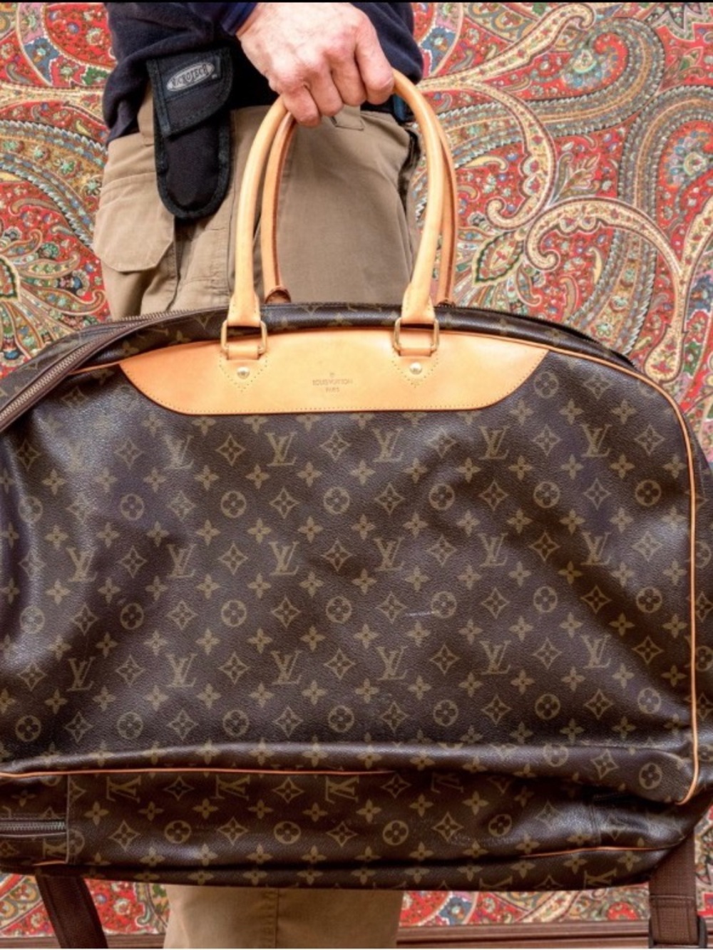 Louis Vuitton Monogram Canvas Duffel with Natural Vachetta Trim